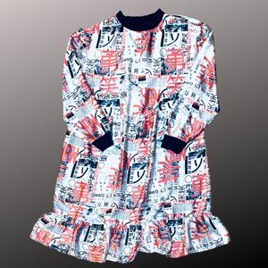 COLLUSIAN Satin Midi Smock Dress